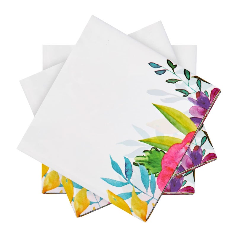 Sparkle and Bash 3 Pack Plastic Floral Tablecloth for Wedding, Birthday Party Decorations, 54x108 inch Disposable Rectangle Floral Table Cover, Tea Party Supplies, Baby Shower - Image 5